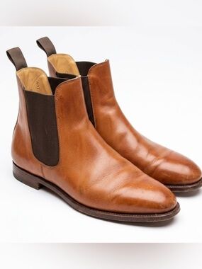 Peal & Co. Brooks Brothers Chestnut Brown Leather Chukka Boots